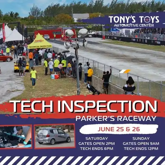 tech inspection parkers raceway